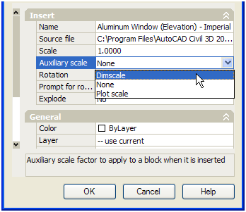 Tool Palettes Auxiliary Scale
